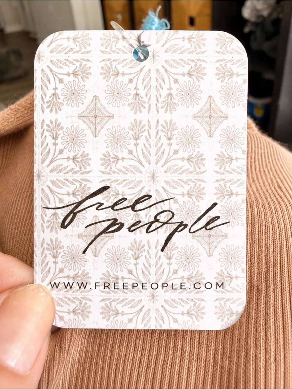 Free People Ever Had Tee NWT Size XS We The Free Top Macchiato Brown Tan